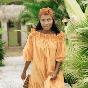 H&M orange dress